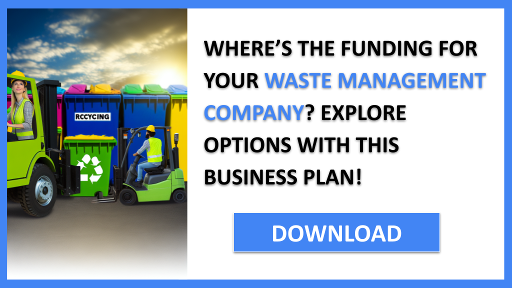 Business Plan Example for Waste Management Company - Waste Management Company Funding Options- CTA1