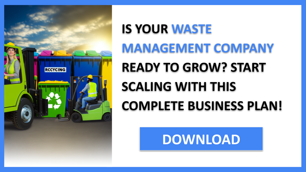 Business Plan Example for Waste Management Company - Waste Management Company Growth Strategy- CTA1