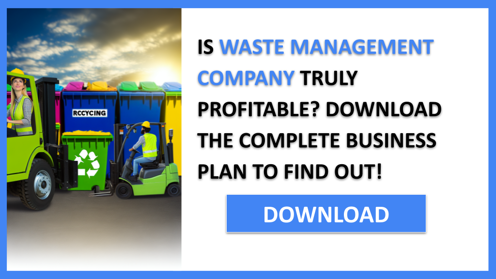 Business Plan Example for Waste Management Company - Waste Management Company Profitability- CTA1