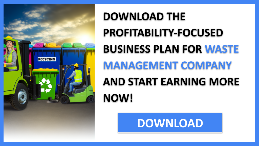 Business Plan Example for Waste Management Company - Waste Management Company Profitability- CTA3