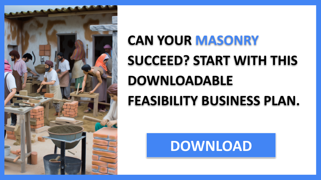 Business Plan Example for Masonry - Masonry Feasibility Study- CTA1
