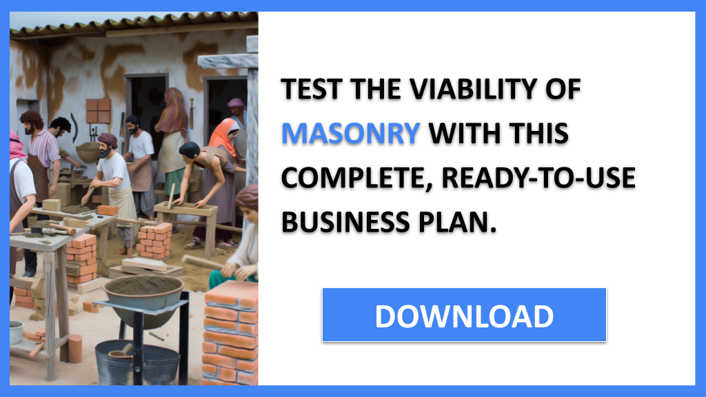 Business Plan Example for Masonry - Masonry Feasibility Study- CTA3