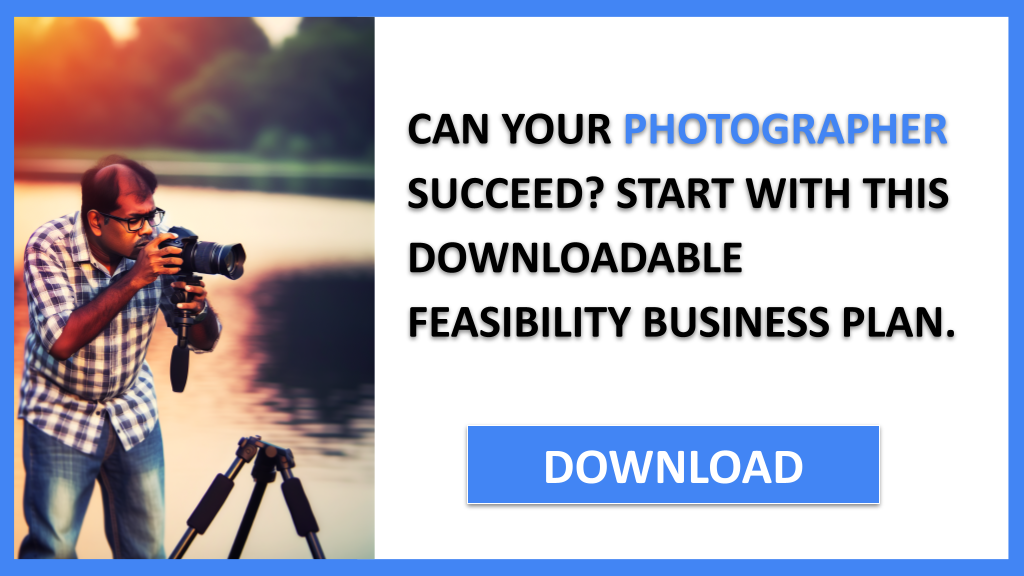 Business Plan Example for Photographer - Photographer Feasibility Study- CTA1