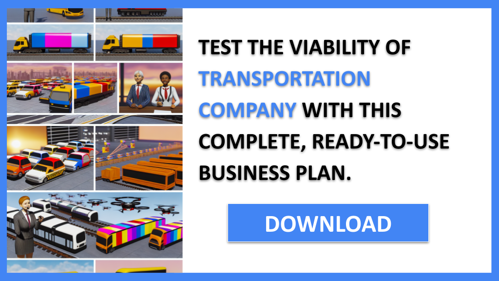 Business Plan Example for Transportation Company - Transportation Company Feasibility Study- CTA3