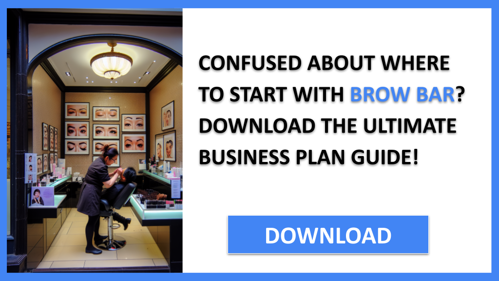 Business Plan Example for Brow Bar - Brow Bar Complete Guide- CTA1