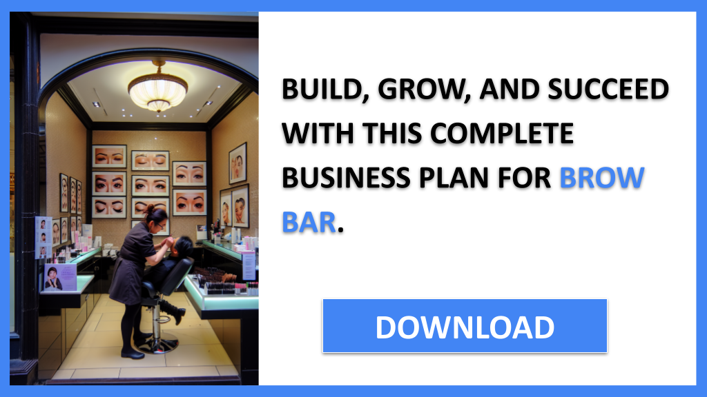 Business Plan Example for Brow Bar - Brow Bar Complete Guide- CTA3