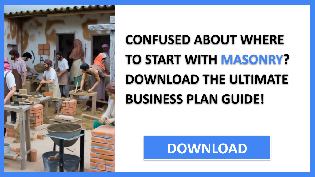 Business Plan Example for Masonry - Masonry Complete Guide- CTA1