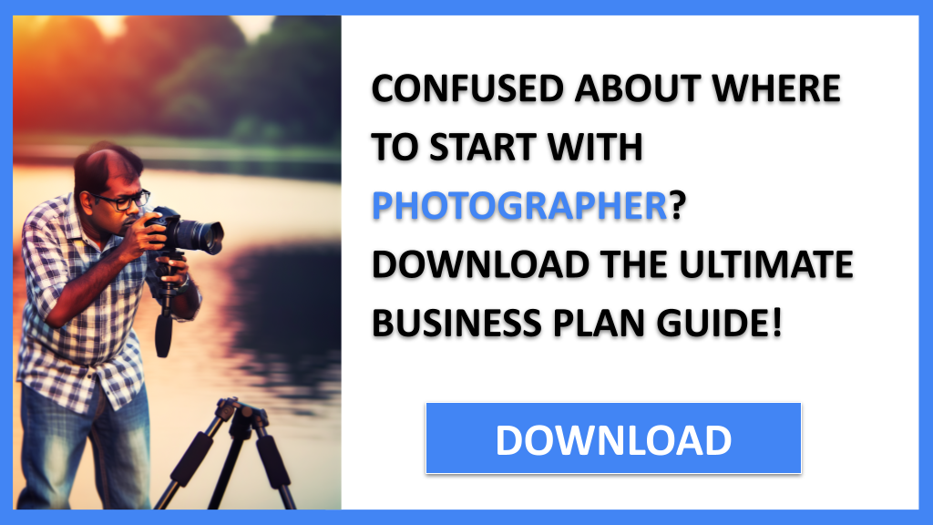 Business Plan Example for Photographer - Photographer Complete Guide- CTA1