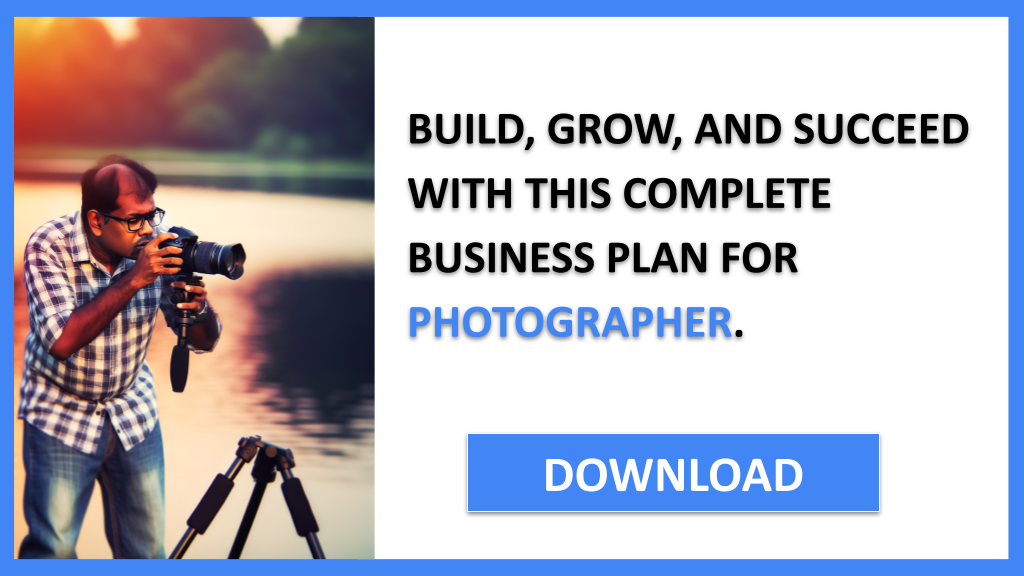 Business Plan Example for Photographer - Photographer Complete Guide- CTA3