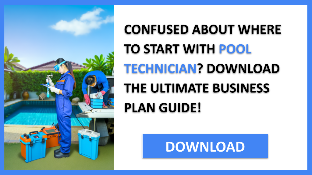 Business Plan Example for Pool Technician - Pool Technician Complete Guide- CTA1