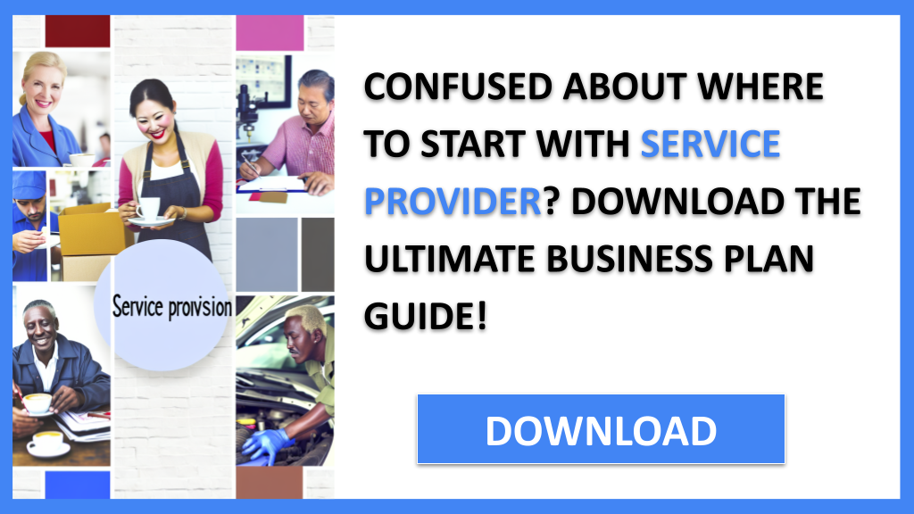 Business Plan Example for Service Provider - Service Provider Complete Guide- CTA1