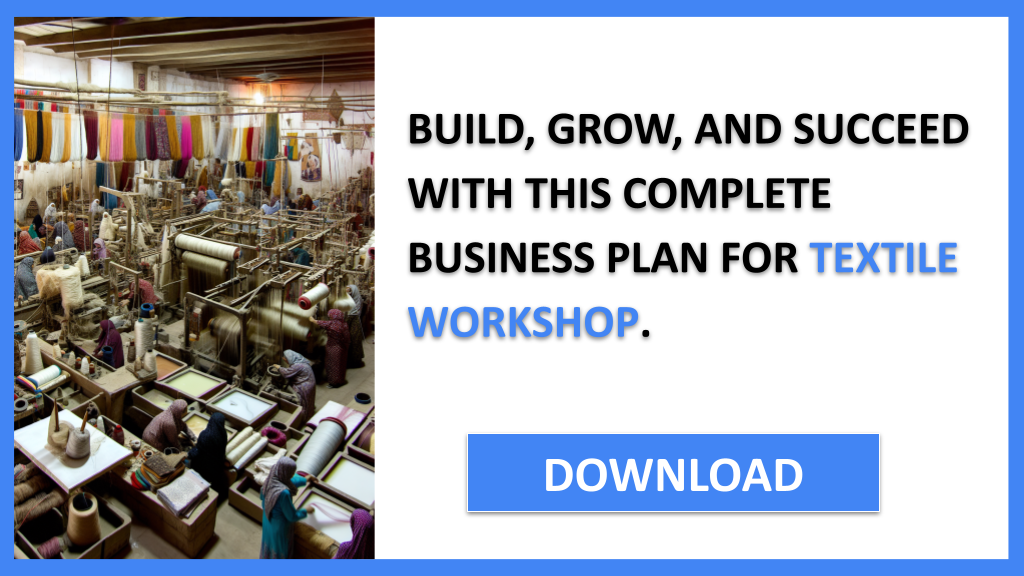Business Plan Example for Textile Workshop - Textile Workshop Complete Guide- CTA3