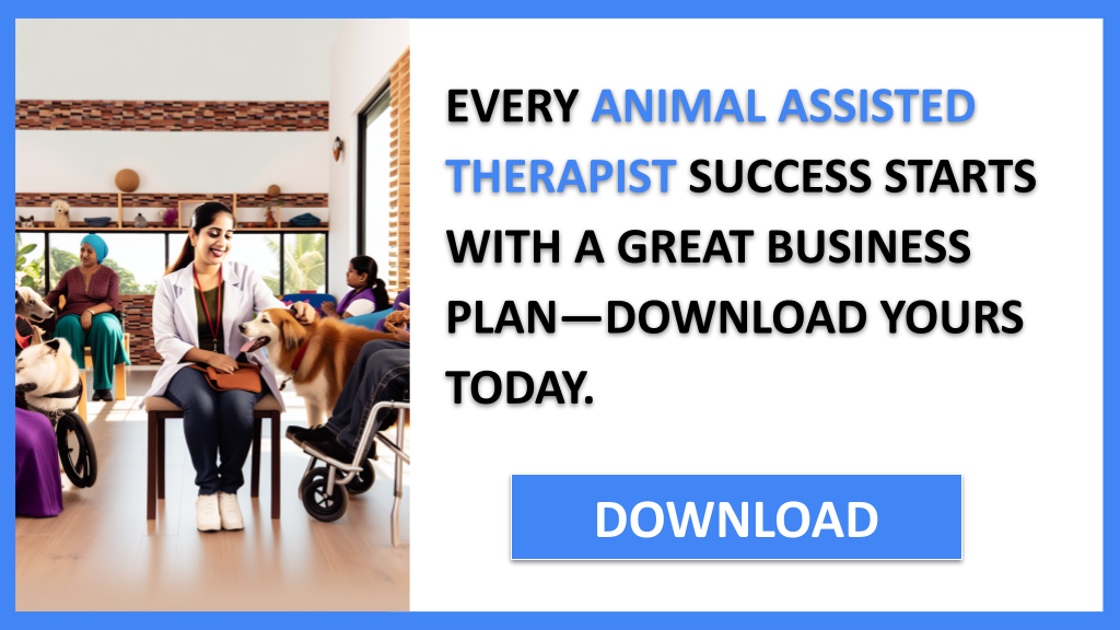 Business Plan Example for Animal Assisted Therapist - Animal Assisted Therapist Business Plan- CTA1