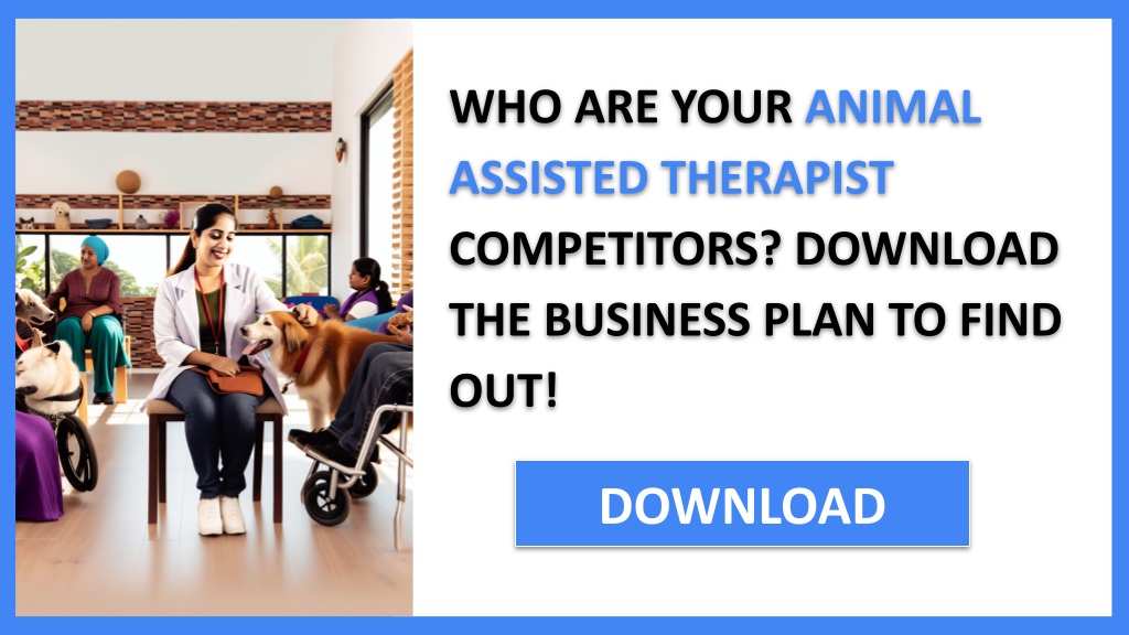 Business Plan Example for Animal Assisted Therapist - Animal Assisted Therapist Competition Study- CTA1