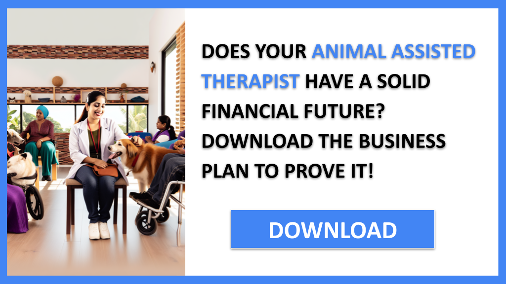 Business Plan Example for Animal Assisted Therapist - Animal Assisted Therapist Financial Plan- CTA1