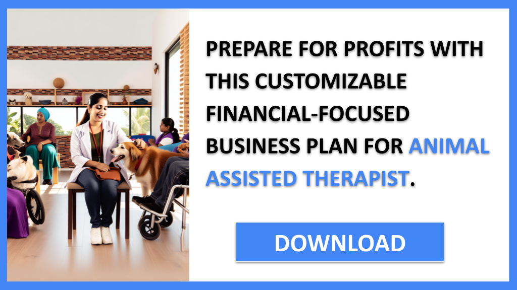 Business Plan Example for Animal Assisted Therapist - Animal Assisted Therapist Financial Plan- CTA3