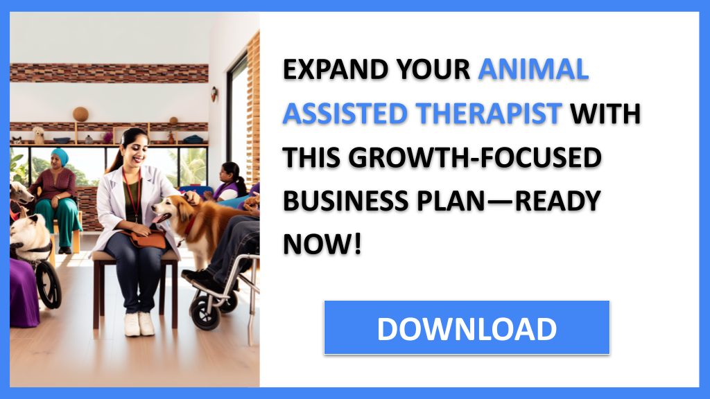 Business Plan Example for Animal Assisted Therapist - Animal Assisted Therapist Growth Strategy- CTA3