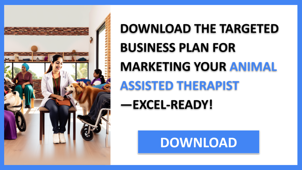 Business Plan Example for Animal Assisted Therapist - Animal Assisted Therapist Marketing Plan- CTA2
