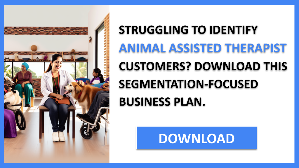 Business Plan Example for Animal Assisted Therapist - Animal Assisted Therapist Customer Segments- CTA1