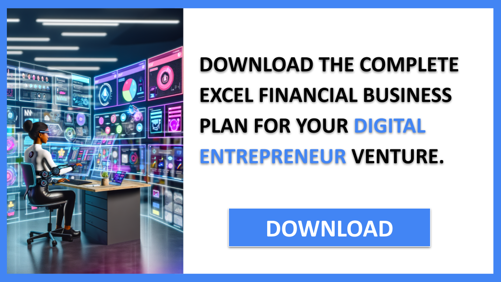 Business Plan Example for Digital Entrepreneur - Digital Entrepreneur Financial Plan- CTA2