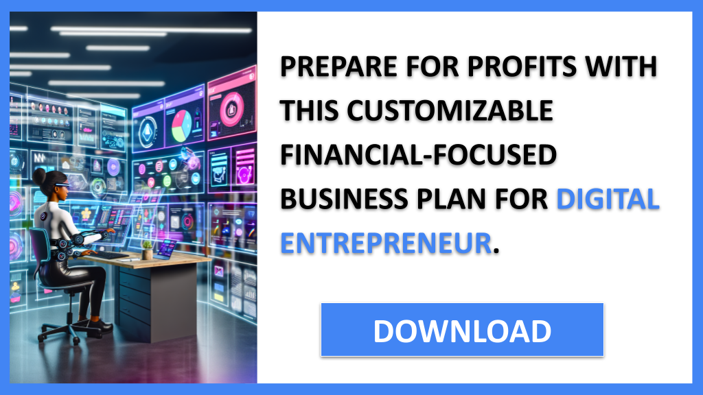 Business Plan Example for Digital Entrepreneur - Digital Entrepreneur Financial Plan- CTA3
