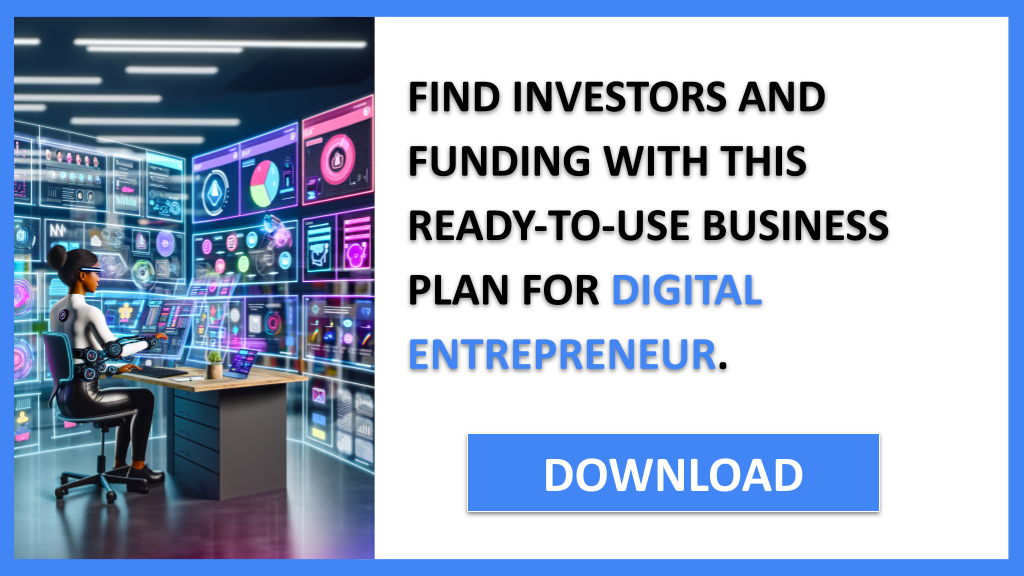 Business Plan Example for Digital Entrepreneur - Digital Entrepreneur Funding Options- CTA3