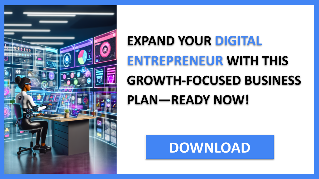 Business Plan Example for Digital Entrepreneur - Digital Entrepreneur Growth Strategy- CTA3