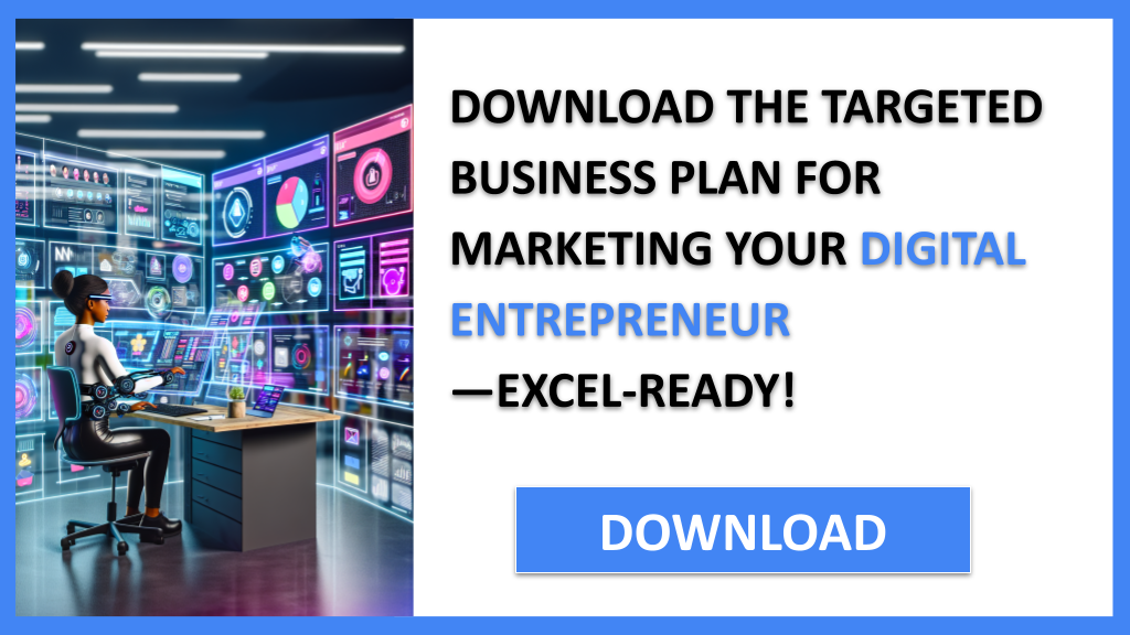 Business Plan Example for Digital Entrepreneur - Digital Entrepreneur Marketing Plan- CTA2