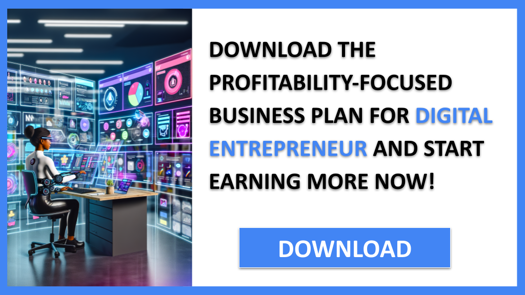 Business Plan Example for Digital Entrepreneur - Digital Entrepreneur Profitability- CTA3