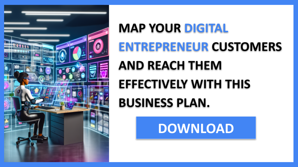 Business Plan Example for Digital Entrepreneur - Digital Entrepreneur Customer Segments- CTA3