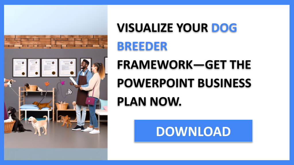 Business Plan Example for Dog Breeder - Dog Breeder Business Model Canvas- CTA3