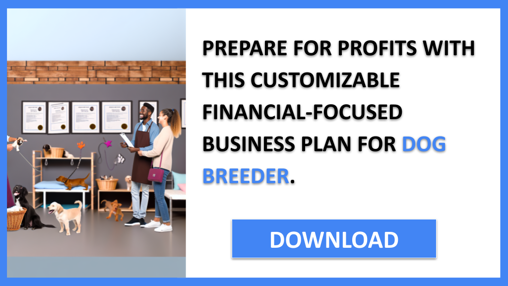 Business Plan Example for Dog Breeder - Dog Breeder Financial Plan- CTA3