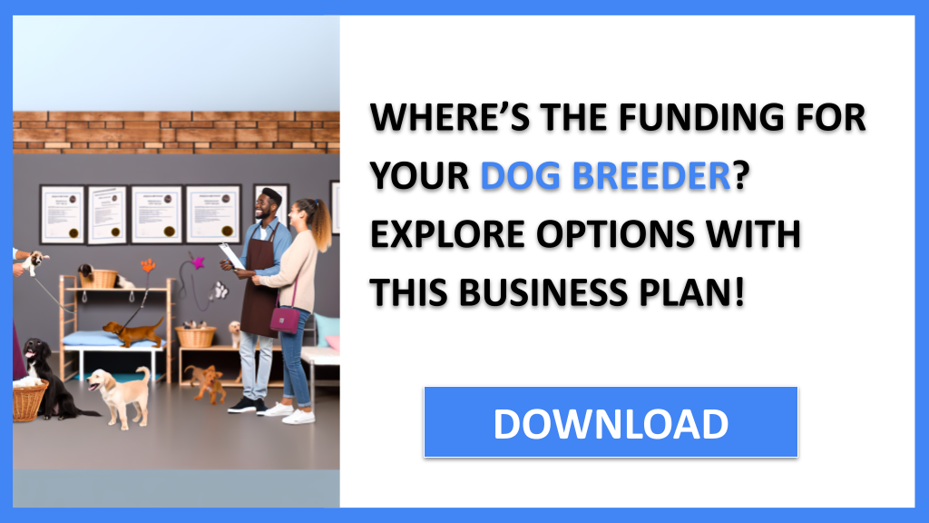 Business Plan Example for Dog Breeder - Dog Breeder Funding Options- CTA1