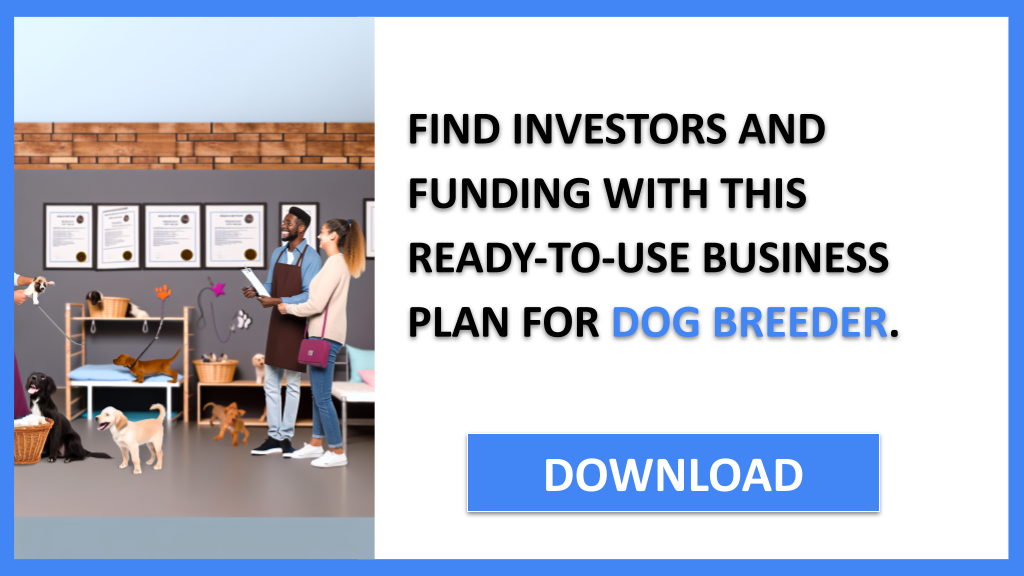 Business Plan Example for Dog Breeder - Dog Breeder Funding Options- CTA3