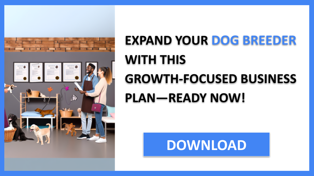 Business Plan Example for Dog Breeder - Dog Breeder Growth Strategy- CTA3