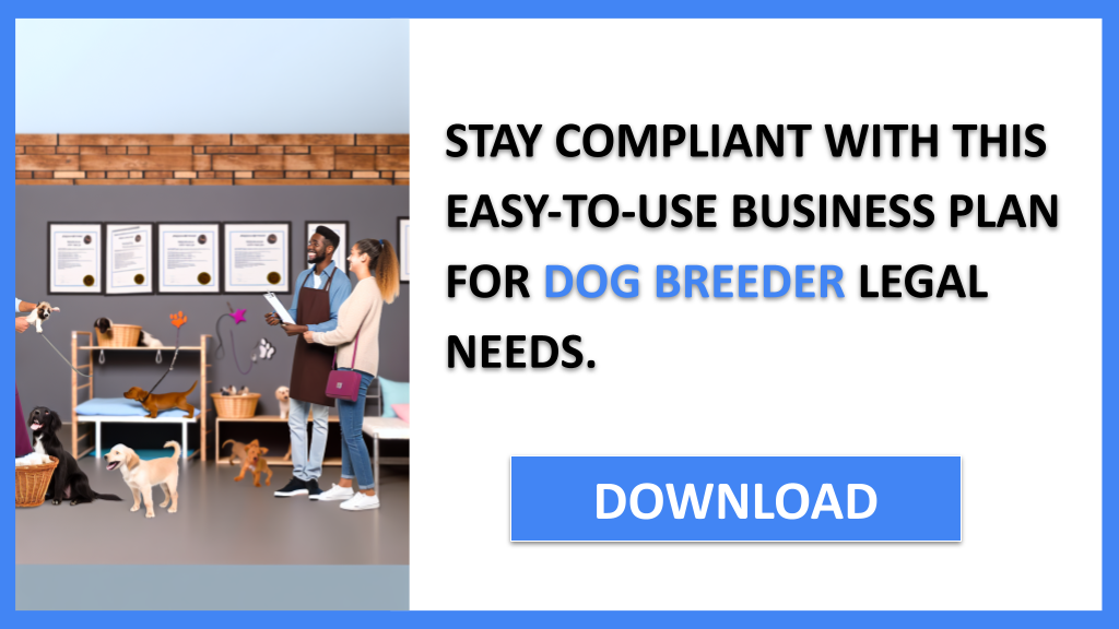 Business Plan Example for Dog Breeder - Dog Breeder Legal Considerations- CTA3
