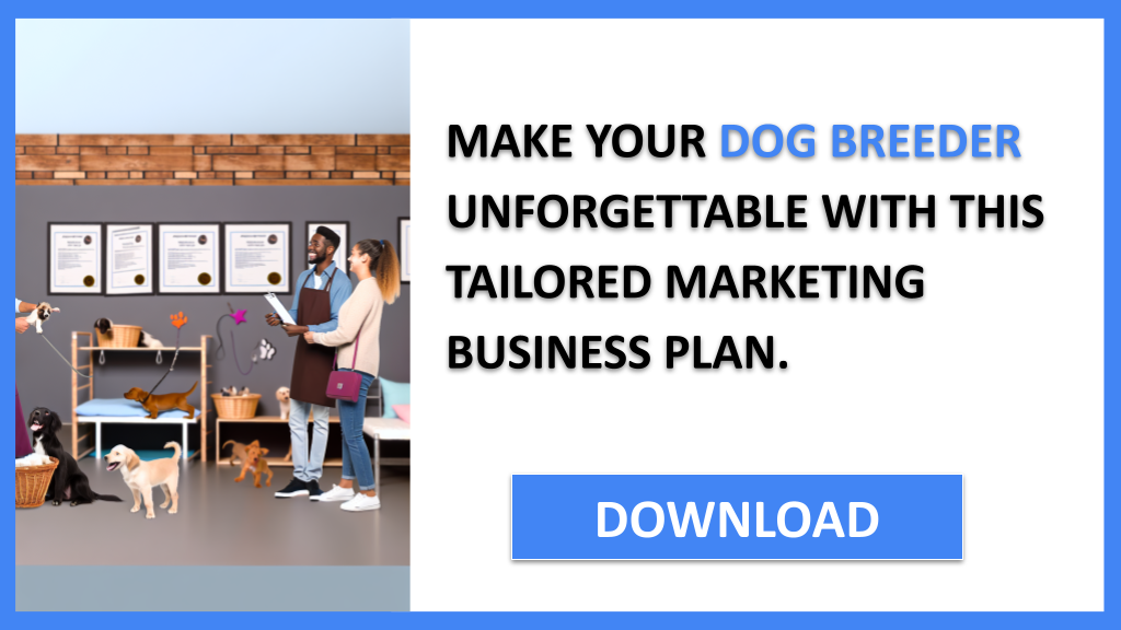 Business Plan Example for Dog Breeder - Dog Breeder Marketing Plan- CTA3