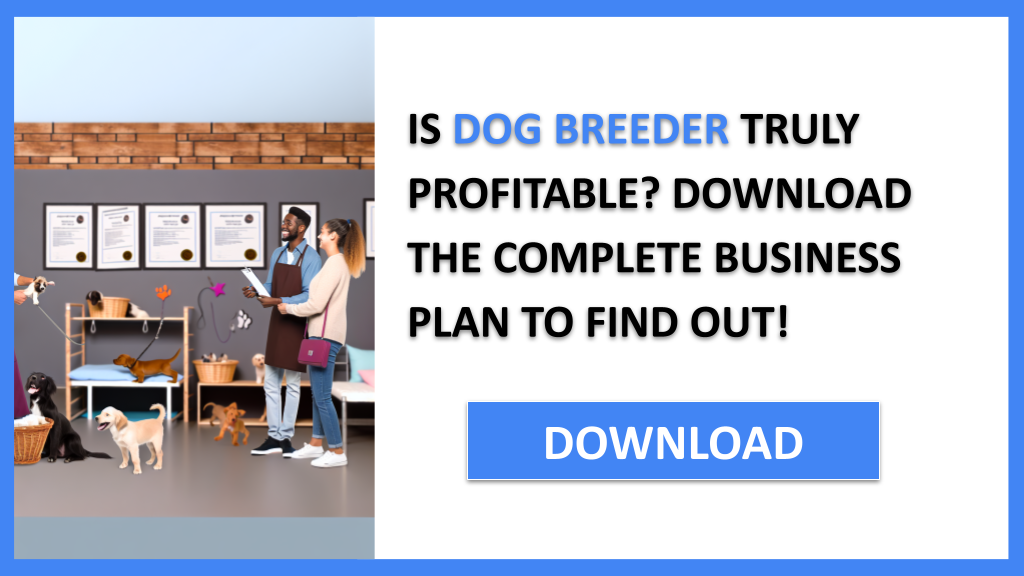 Business Plan Example for Dog Breeder - Dog Breeder Profitability- CTA1