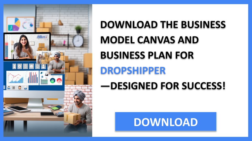 Business Plan Example for Dropshipper - Dropshipper Business Model Canvas- CTA2