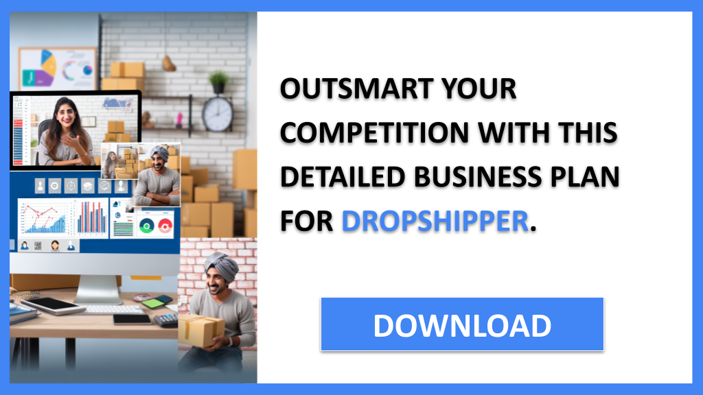 Business Plan Example for Dropshipper - Dropshipper Competition Study- CTA3