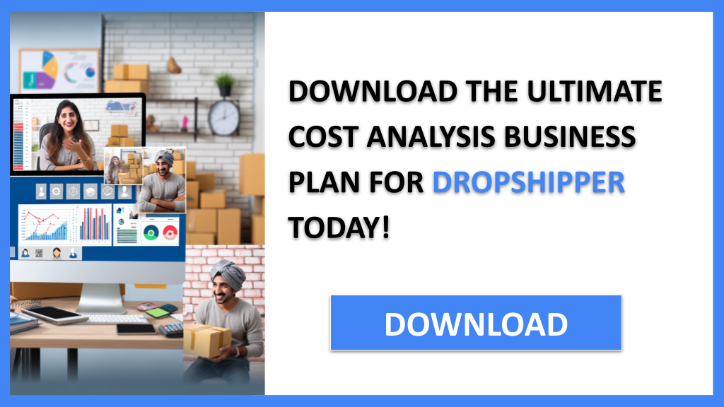 Business Plan Example for Dropshipper - Dropshipper Costs- CTA3