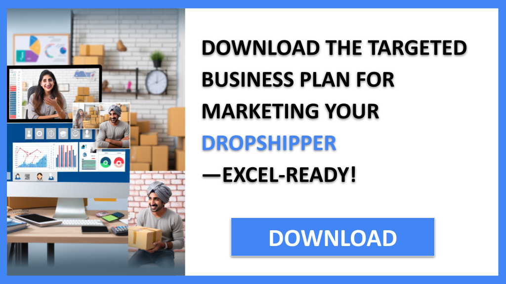 Business Plan Example for Dropshipper - Dropshipper Marketing Plan- CTA2
