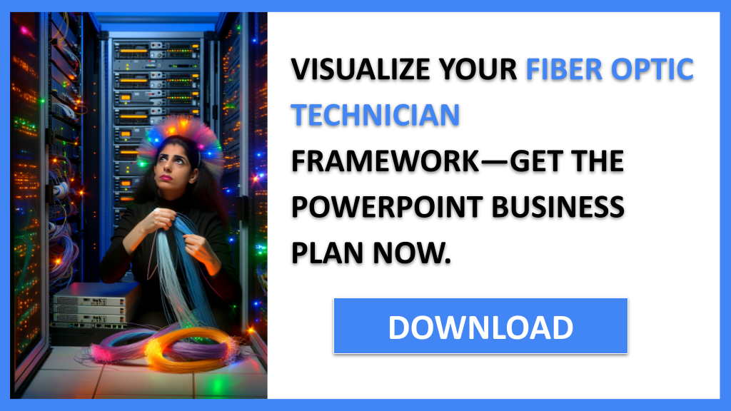Business Plan Example for Fiber Optic Technician - Fiber Optic Technician Business Model Canvas- CTA3