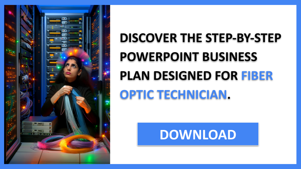 Business Plan Example for Fiber Optic Technician - Fiber Optic Technician Business Plan- CTA2