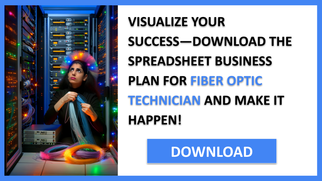 Business Plan Example for Fiber Optic Technician - Fiber Optic Technician Business Plan- CTA3