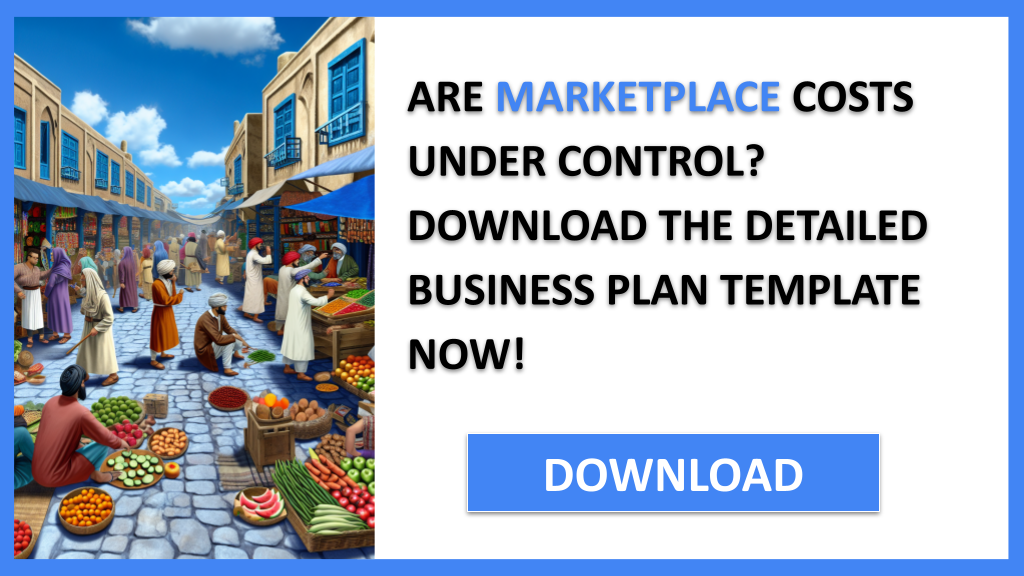 Business Plan Example for Marketplace - Marketplace Costs- CTA1