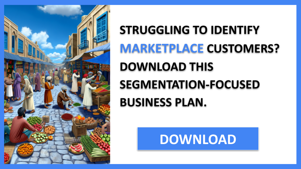 Business Plan Example for Marketplace - Marketplace Customer Segments- CTA1