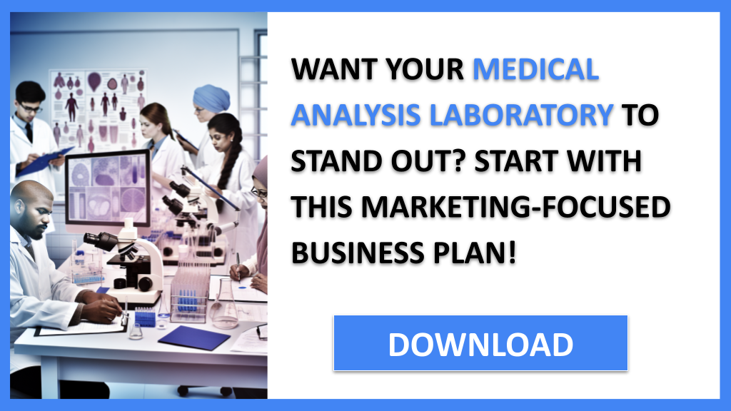 Business Plan Example for Medical Analysis Laboratory - Medical Analysis Laboratory Marketing Plan- CTA1