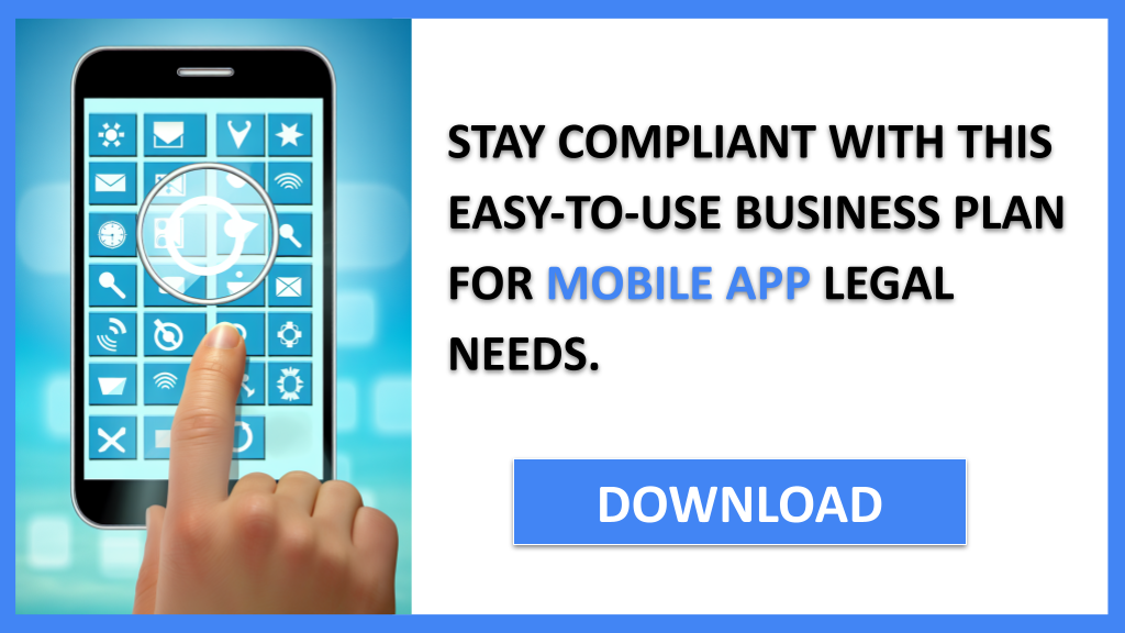 Business Plan Example for Mobile App - Mobile App Legal Considerations- CTA3