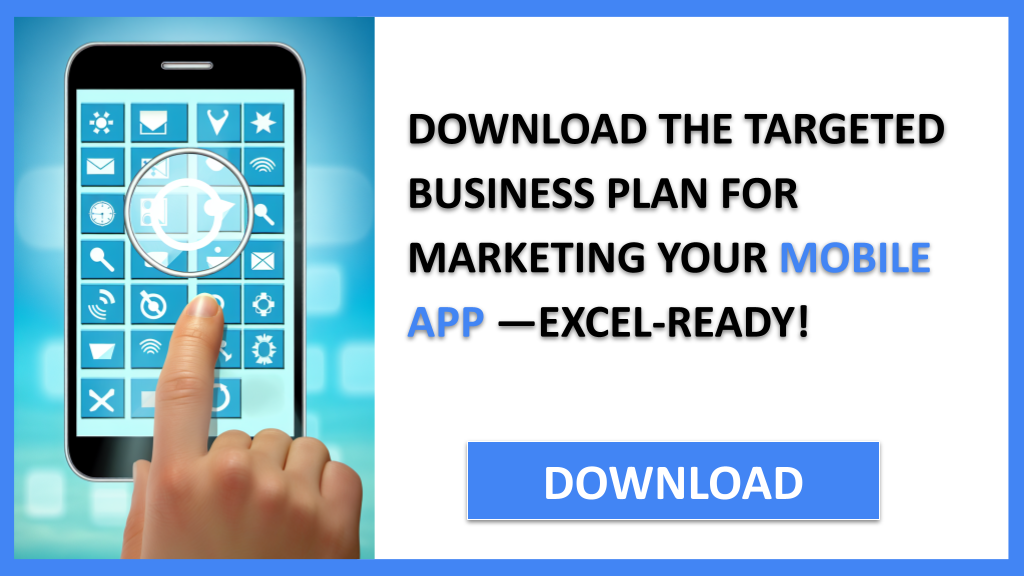 Business Plan Example for Mobile App - Mobile App Marketing Plan- CTA2